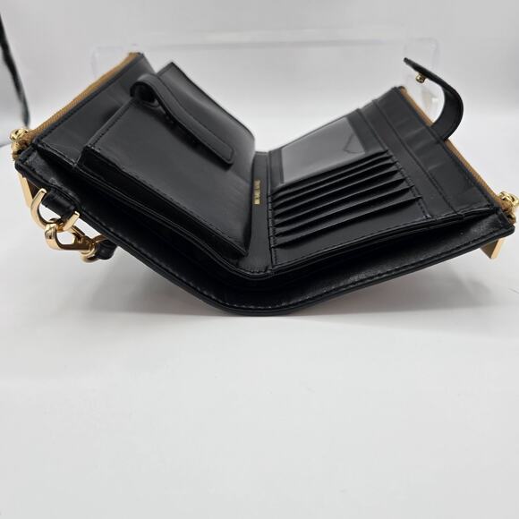 Michael Kors Wristlet Double Zip Brown Monogram Jet Set 7.5" x 4.5" - Picture 5 of 12